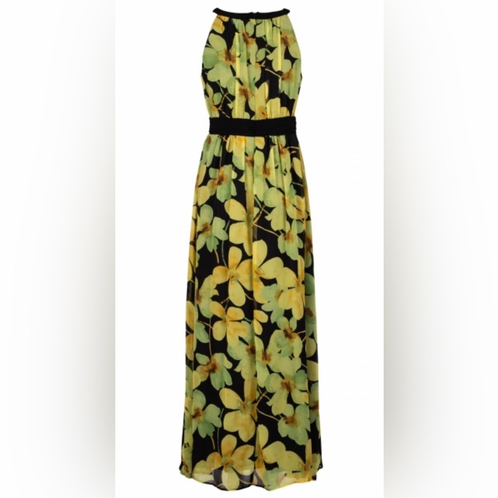 Joseph Ribkoff Flower Power Maxi Dress Size 10. NWT